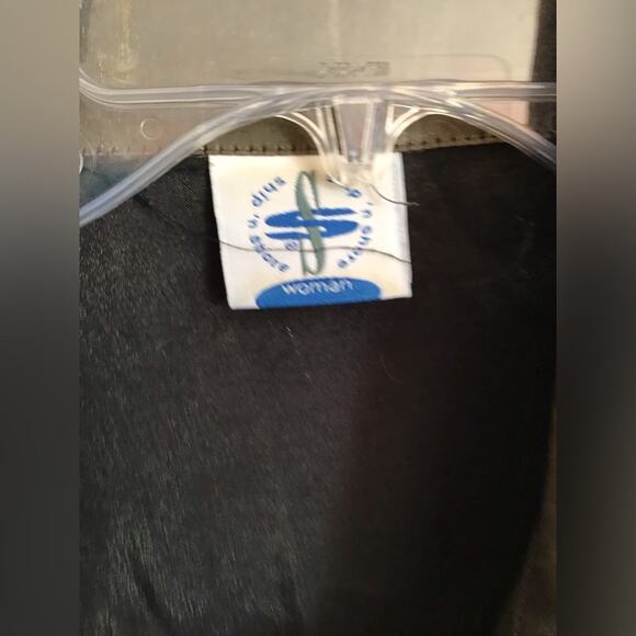 Vintage Ship 'N Shore Metallic gold button down blouse size 12 - Picture 4 of 6